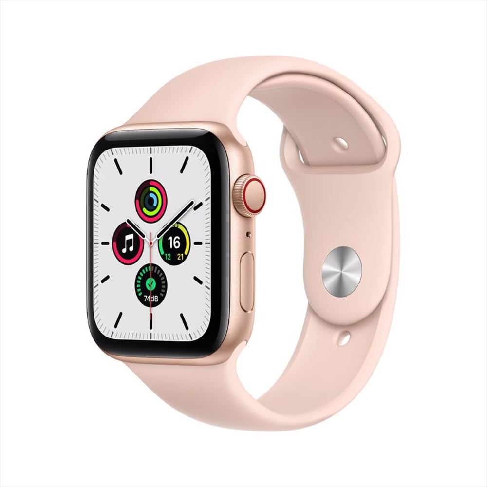 Apple Watch SE GPS+Cellular 40mm Gold Aluminum Case with Pink Sand Sport Band