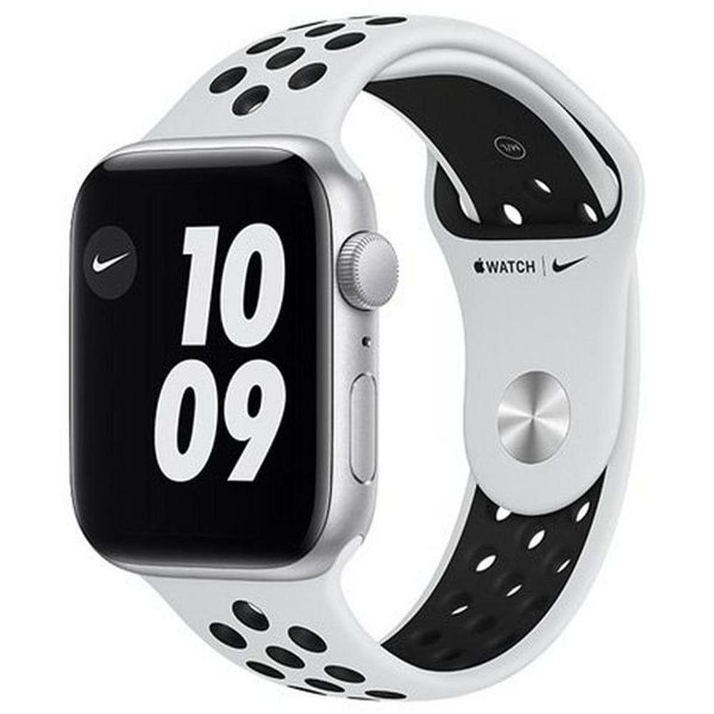 Apple Watch Series 6 Nike MG293AE/A GPS 44mm Aluminium Case with Pure Platinum/Black Nike Sport Band Silver