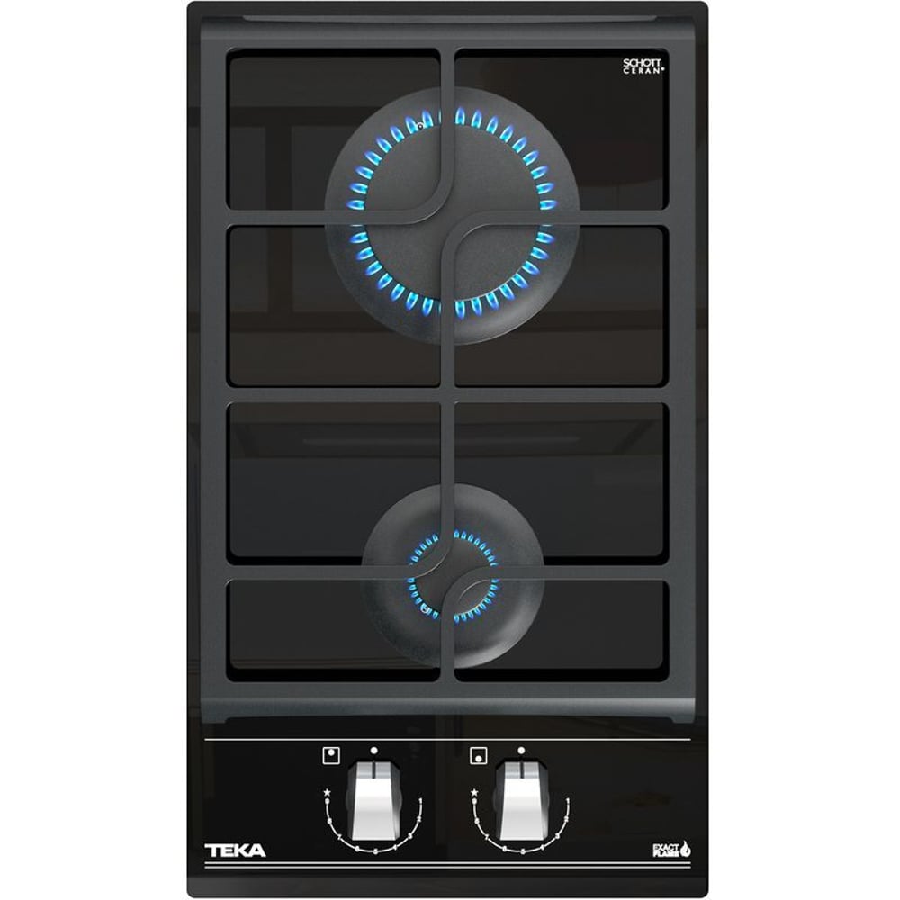 TEKA GZC 32300 Gas on Glass Hob with ExactFlame function in 30 cm of butane gas