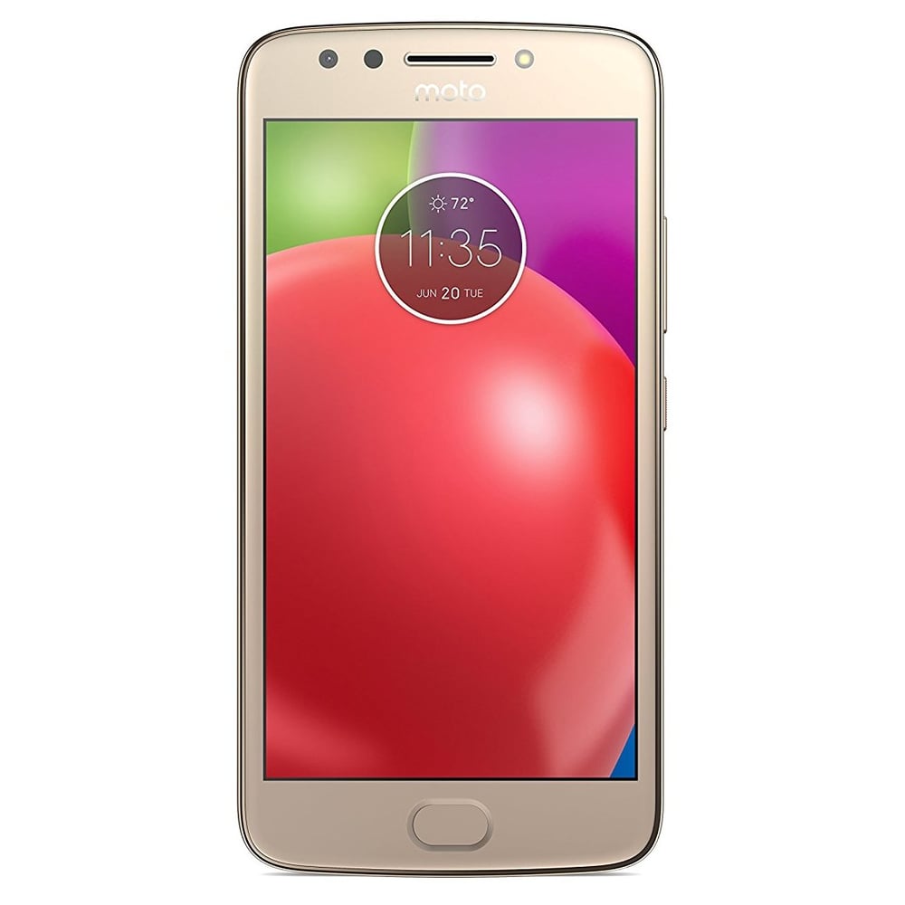 Moto E4 Dual Sim Smartphone 16GB Blush Gold + Flip Cover
