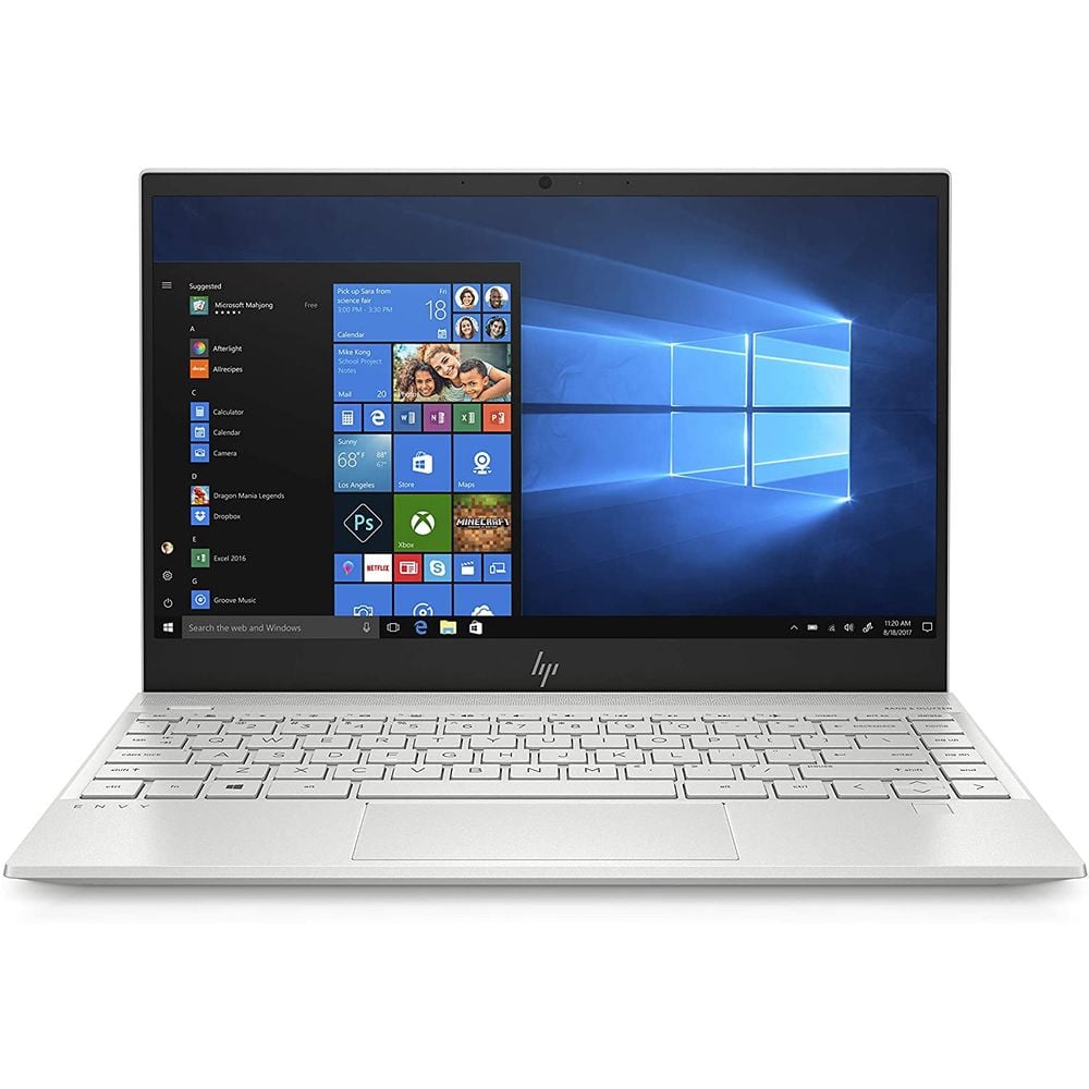 HP ENVY (2019) Laptop - 10th Gen / Intel Core i5-1035G1 / 13.3inch 4K / 512GB SSD / 8GB RAM / Shared Intel UHD Graphics / Windows 10 / English & Arabic Keyboard / Natural Silver / Middle East Version - [13-AQ1007NE]