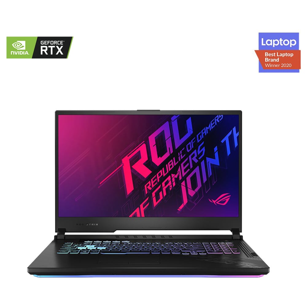 Asus ROG Strix G15 G512LI Gaming Laptop - Core i7 2.6GHz 8GB 512GB 4GB Win10 15.6inch FHD Black English Keyboard