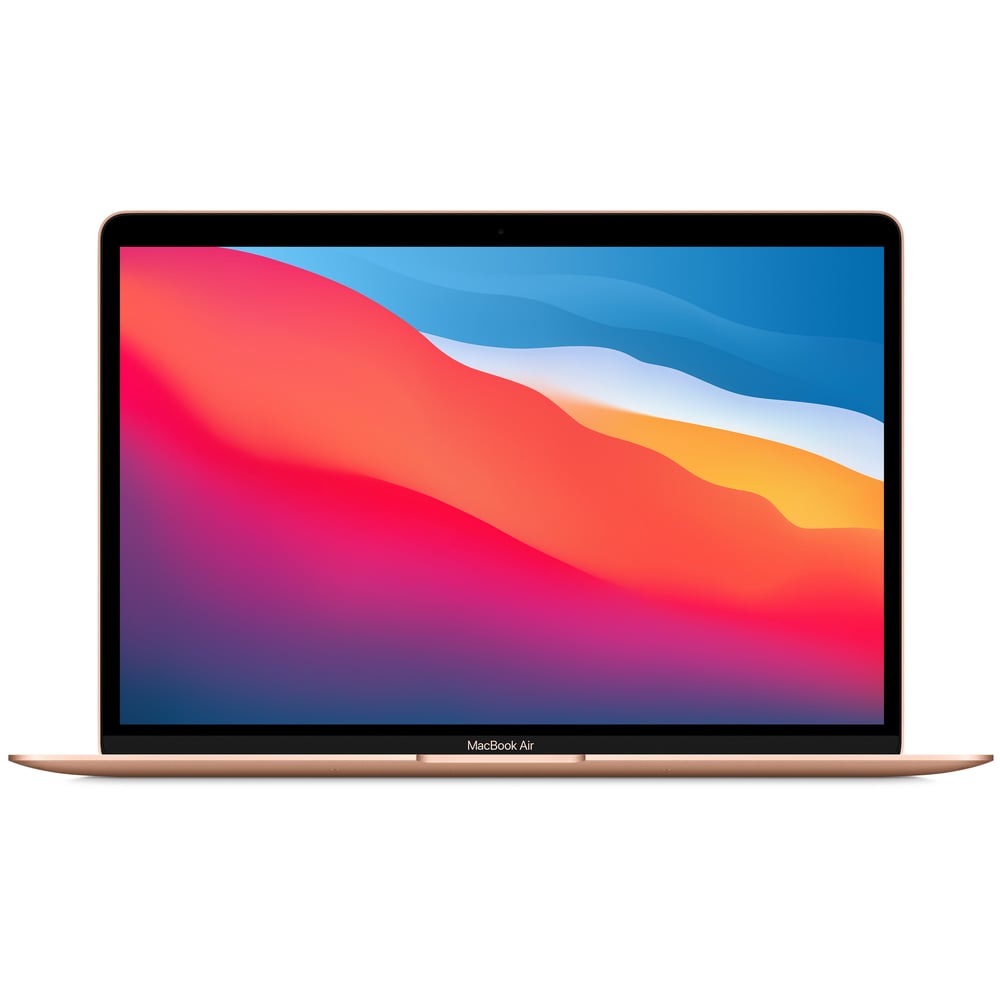 Apple MacBook Air 13-inch (2020) - Apple M1 Chip / 8GB RAM / 512GB SSD / 8-core GPU / macOS Big Sur / English & Arabic Keyboard / Gold / Middle East Version - [MGNE3AB/A]