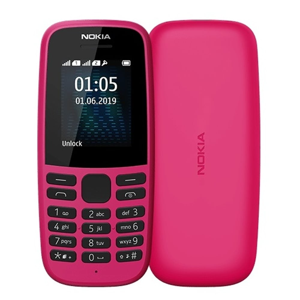 Nokia 105 Mobile Phone Pink TA1203