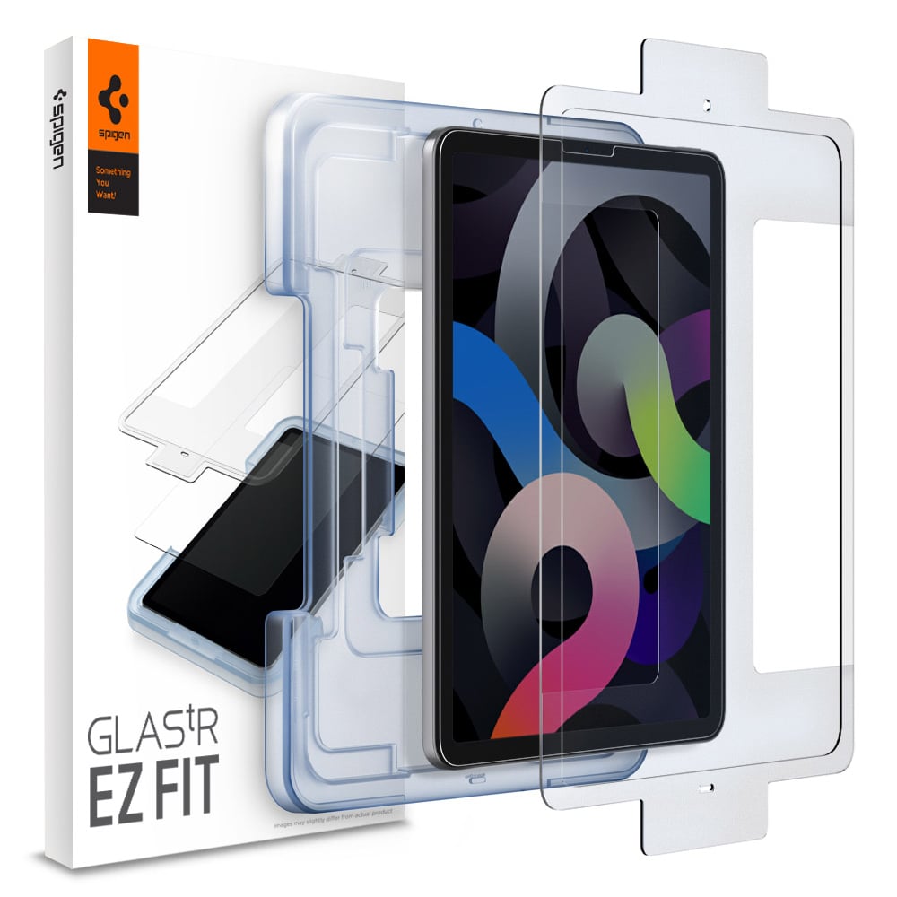 Spigen GLAStR EZ FIT designed for iPad Air 5 (2022) 10.9 inch/iPad Air 4 (2020)/iPad Pro 11 inch (2021/2020/2018) Screen Protector Premium Tempered Glass with Auto Align kit - [Case Friendly]