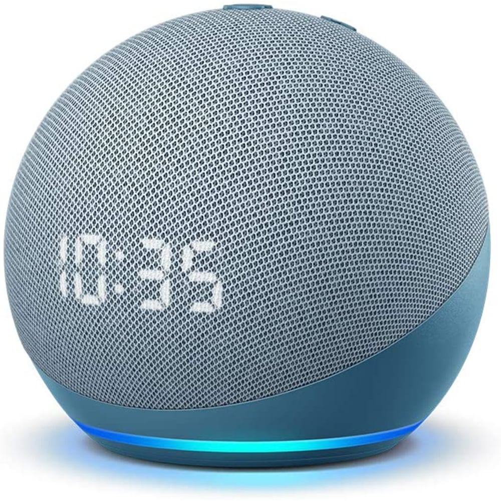 Echo Dot (4th Gen) Smart Speaker With Clock and Alexa - Twilight Blue (International Version)