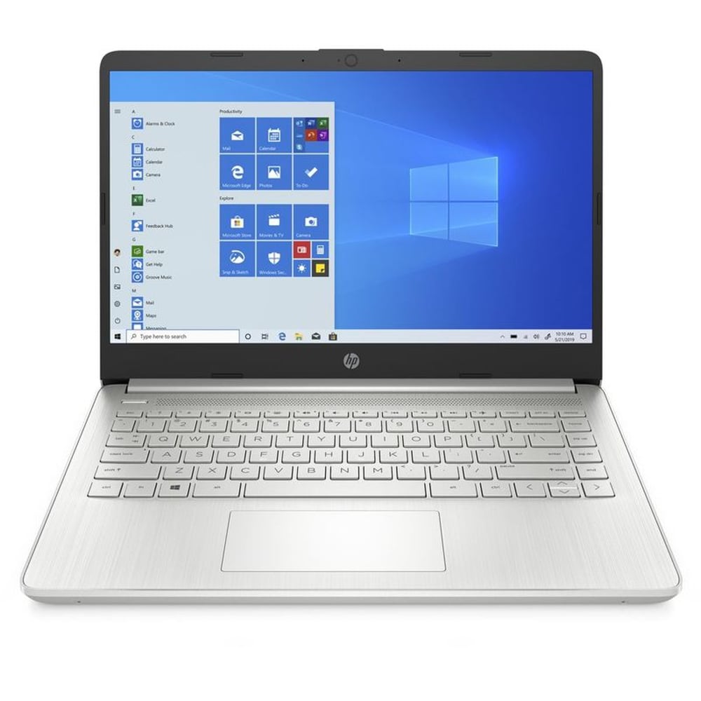 HP (2020) Laptop - AMD Ryzen 3-3250U / 14inch HD / 256GB SSD / 4GB RAM / Windows 10 / English & Arabic Keyboard / Silver / Middle East Version - [14S-FQ0005]