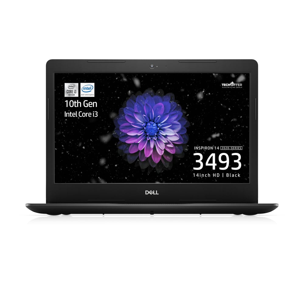 Dell Inspiron 3493 Laptop Core i3-1005G1 1.20GHz 4GB 128GB SSD Intel UHD Graphics Win10 14inch HD Black