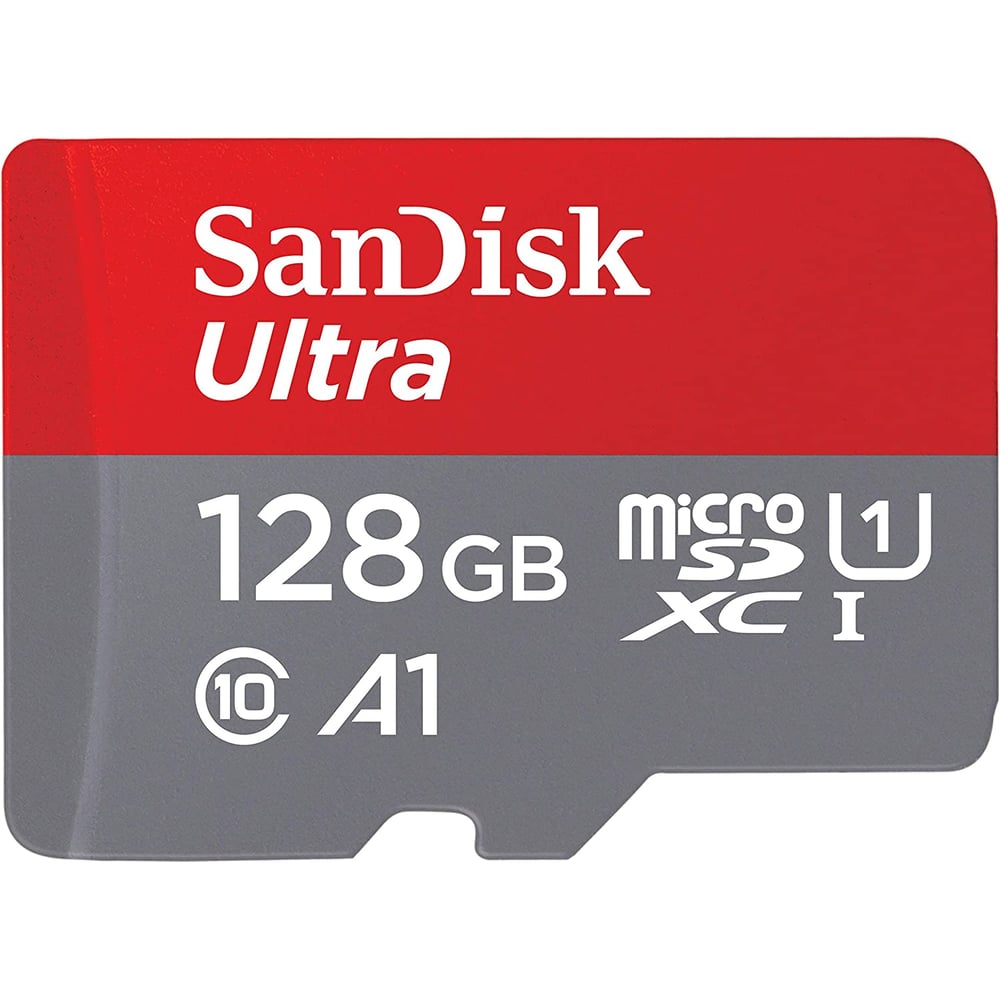 سانديسك  Ultraâ ® microSDXC â ¢ ¢ UHS - I 128GB  بطاقة الذاكرة مايكرو بطاقة  SDSQUA4 - 128G - GN6MN
