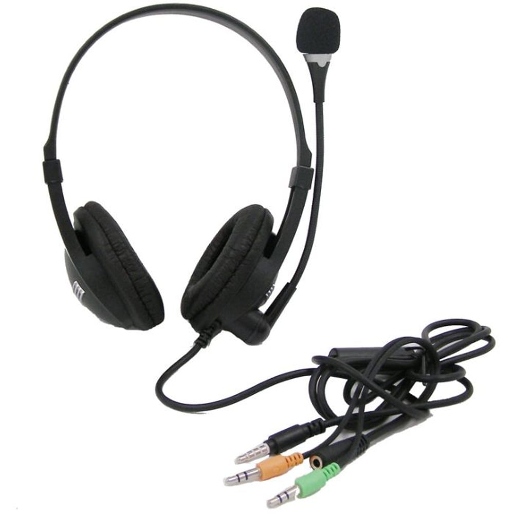 كوداك WHEN-5709 Dual Aux Wired Over Ear Headset - أسود