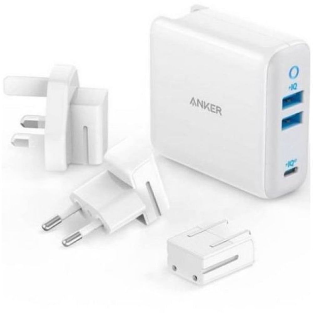 Anker Powerport III 3-Ports Travel Charger 65Watts White
