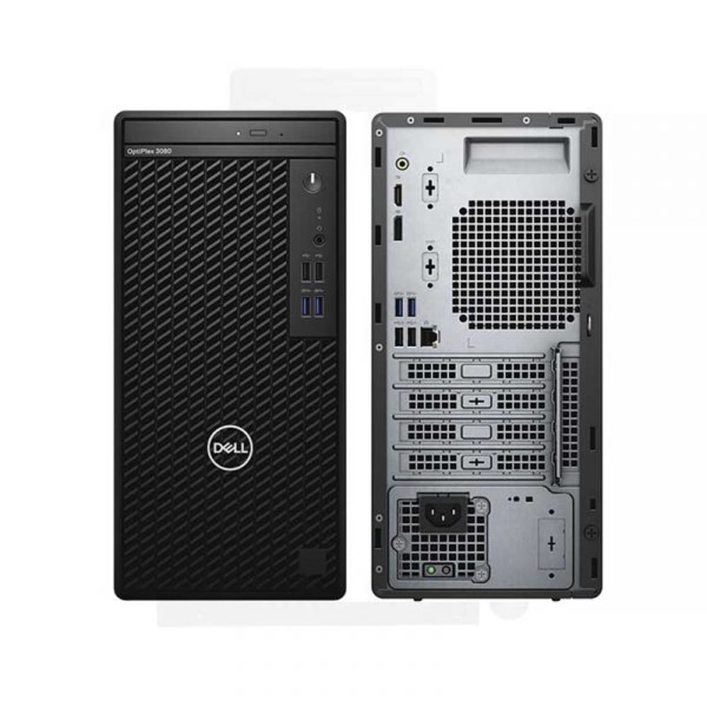Dell Optiplex 3080 (2020) Tower Desktop - 10th Gen / Intel Core i5-10500 / 8GB RAM / 1TB HDD + 256GB SSD / Intel HD Graphics / Windows 10 Pro - [OPTIPLEX-3080]