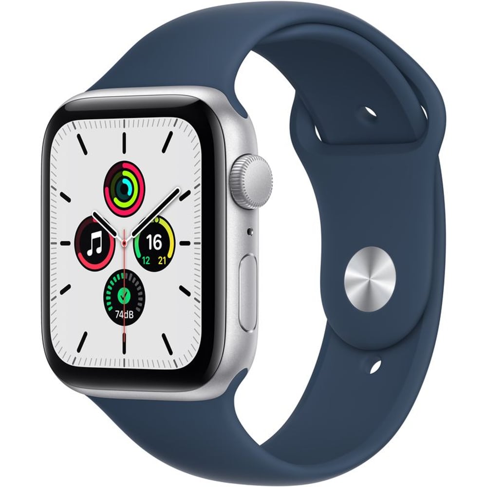 Apple Watch SE GPS 40mm Silver Aluminium Case Abyss Blue Sport Band - Regular – Middle East Version