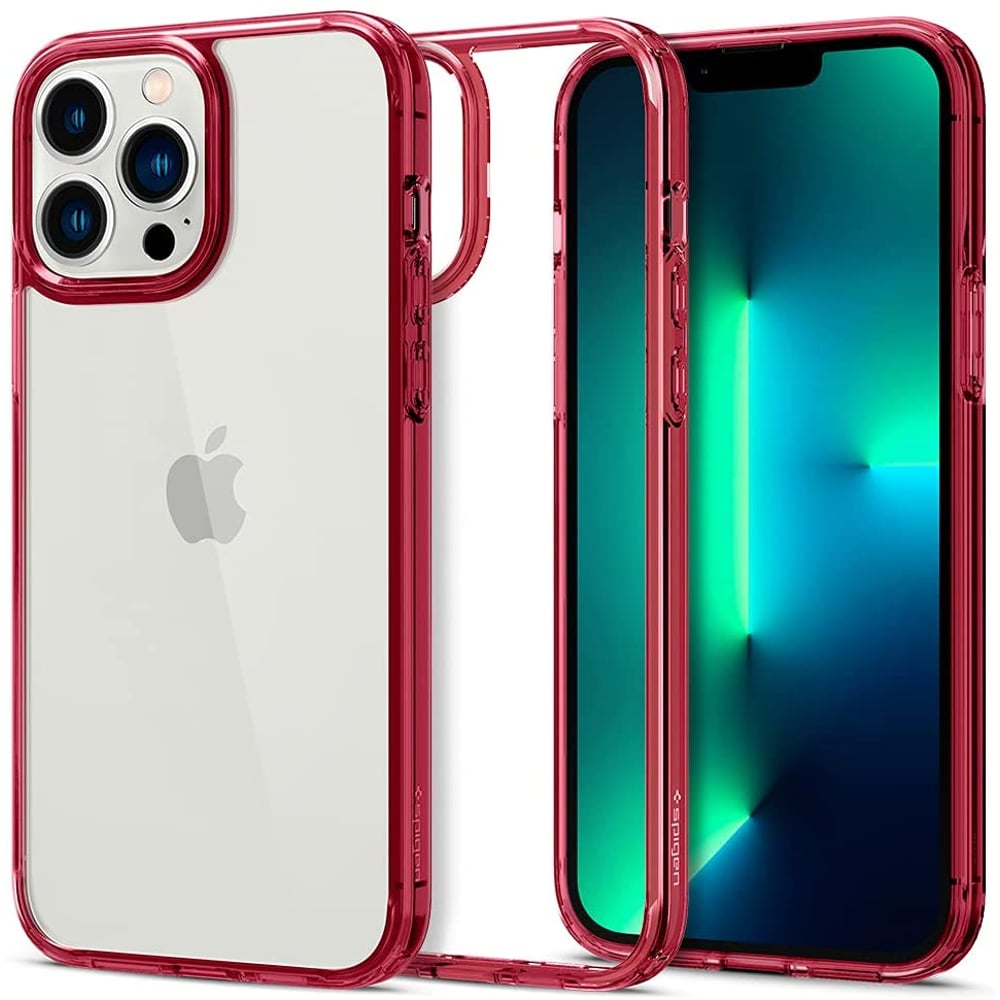 Spigen Ultra Hybrid Designed For Iphone 13 Pro Max Case Cover - Red Crystal