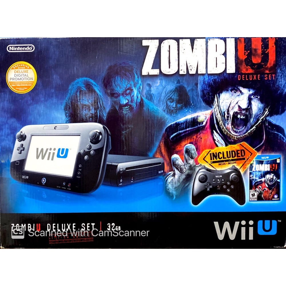 Wii U Zombiu Deluxe Set Ntsc 32gb