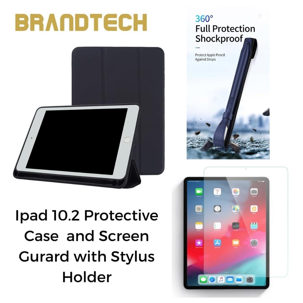 Buy BrandTech BTIPCTP10.2 Case W/Stylus Holder Assorted+Screen ...