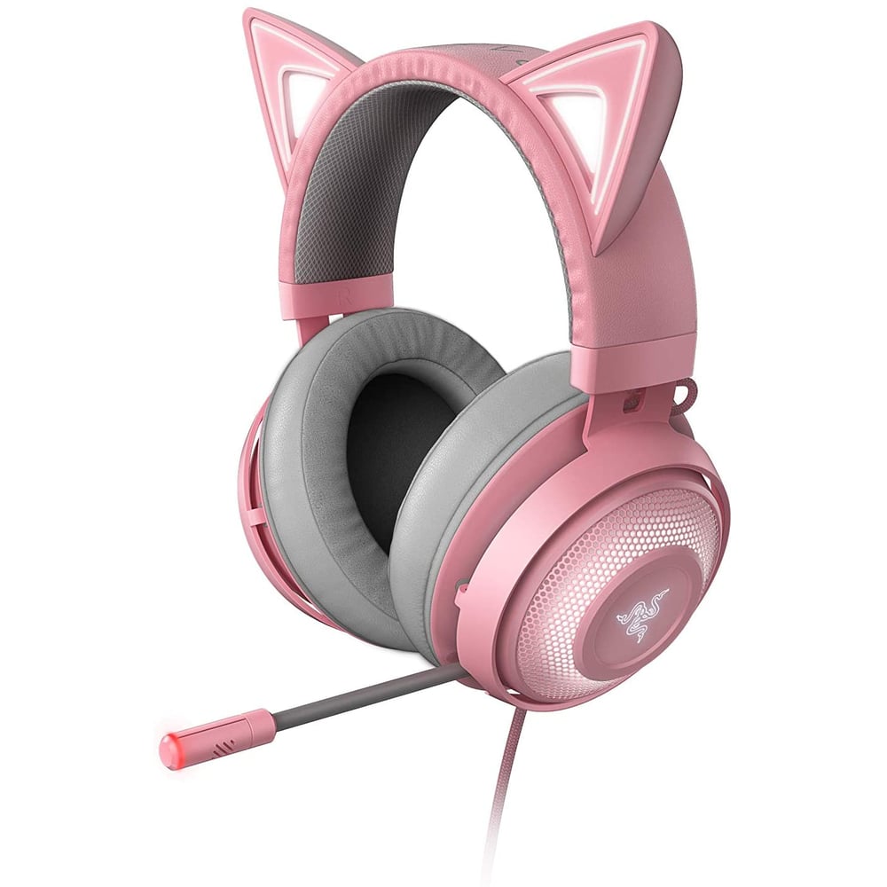 Razer RZ04-02980200-R3M1 Kraken Kitty On Ear Gaming Headset Quartz Pink