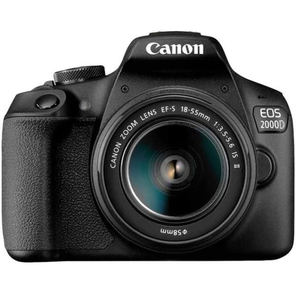 Canon EOS 2000D Digital SLR Camera Body Black + 18-55mm DCIII Kit + EF 50MM 1.8 STM Lens