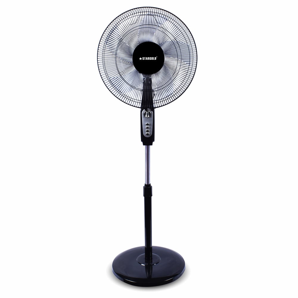 Stargold 16 Pedestal Fan Oscillating 60w Electric Stand Fan Sg-4041 Black