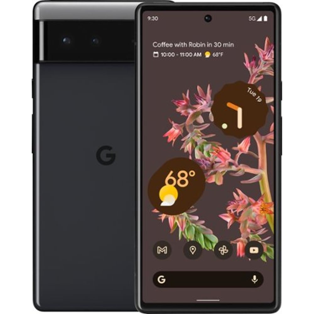 Google Pixel 6 - 8Gb 256GB Black Dual Sim Smartphone (Nano SIM & eSIM)