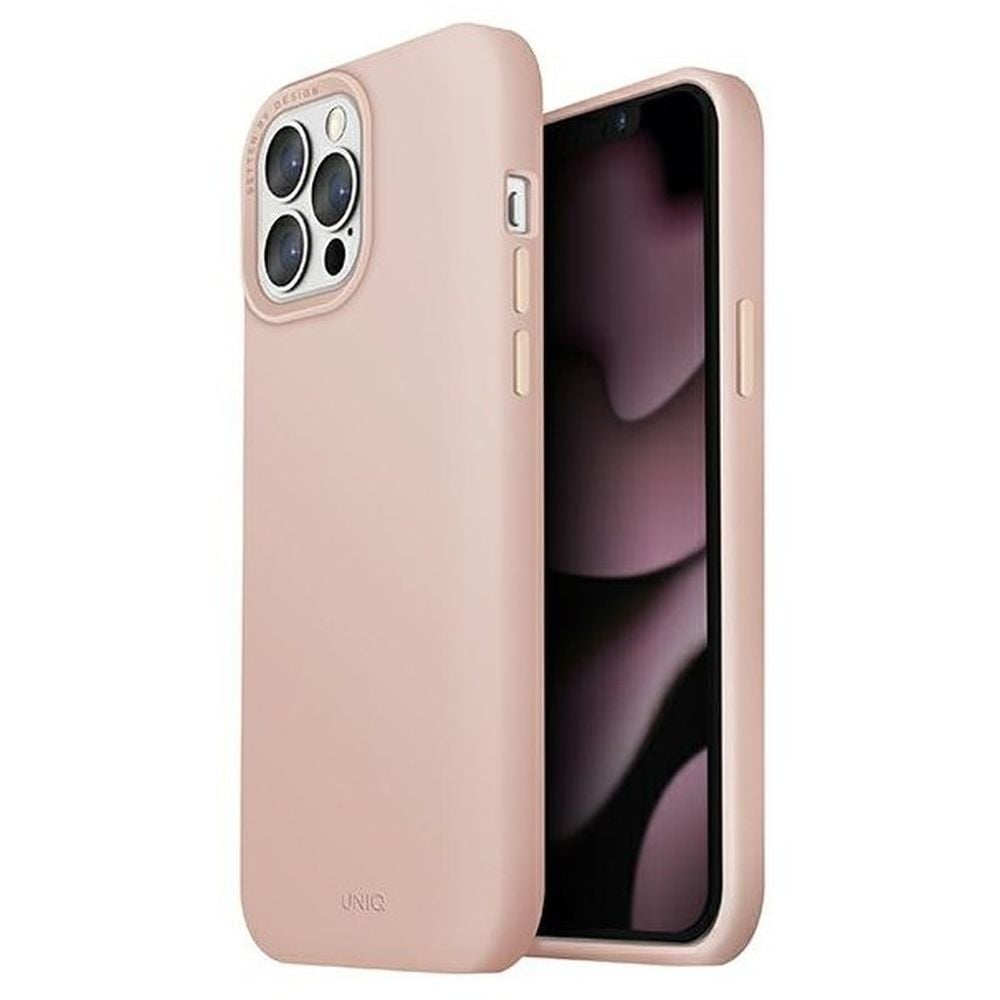 Uniq Lino Case Pink for IPhone 13 Pro Max