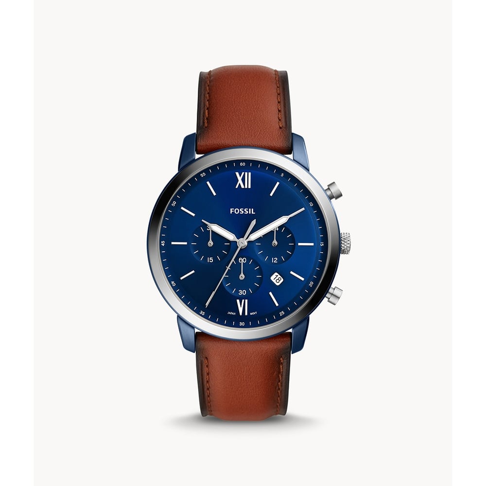 Buy Fossil Neutra Chronograph Luggage Leather Watch Online in UAE ...