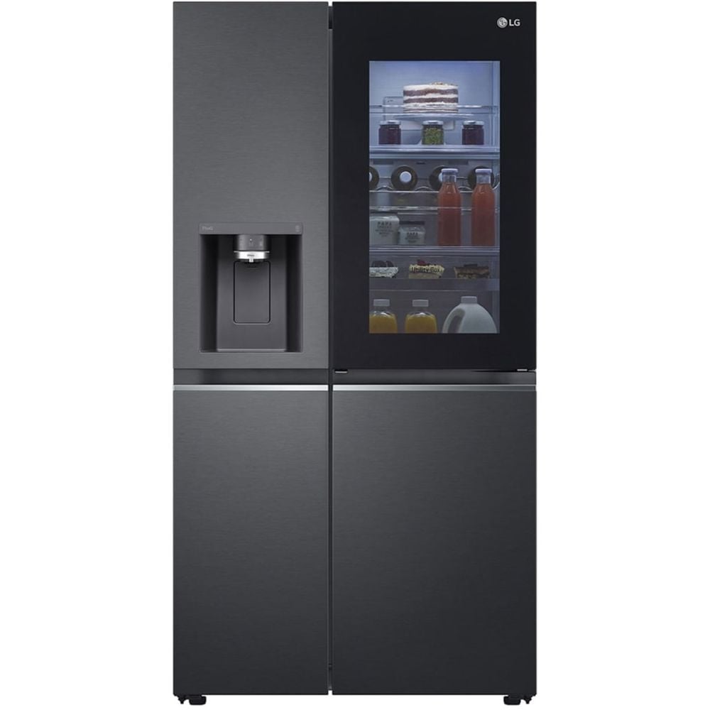 LG Side by Side Refrigerator Instaview Door-in-Door with Dispenser 674 Litres UVnano LINEARCooling ThinQ GR-X267CQES