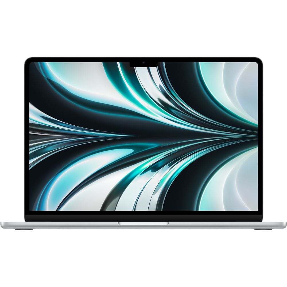 Apple MacBook Air 13.6-inch (2022) - Apple M2 Chip / 8GB RAM / 256GB SSD / 8-core GPU / macOS Monterey / English Keyboard / Silver / Middle East Version - [MLXY3ZS/A]