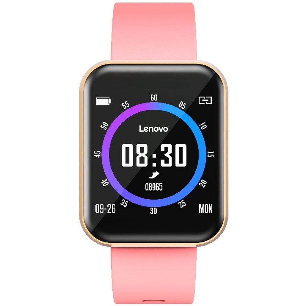 Lenovo E1-PRO Smart Watch Gold/Pink Strap