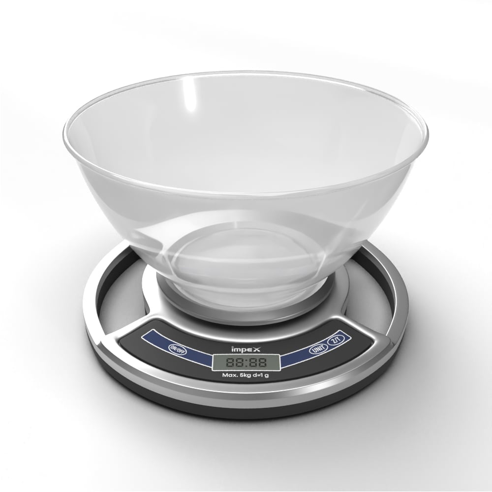 Impex Ks 01 Bowl Electronic Kitchen Scale With Tare Function