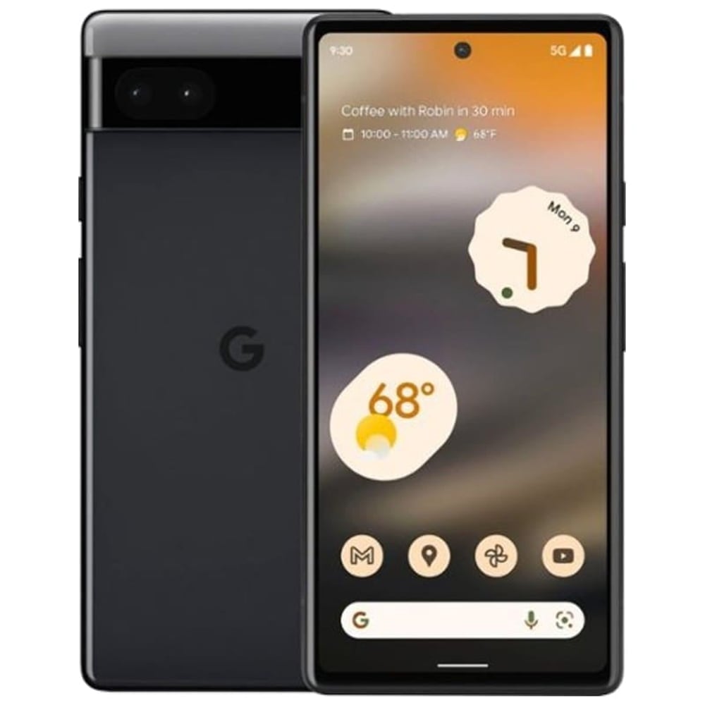Google Pixel 6A 6GB 128GB 5G Dual Sim Smartphone Charcoal- International Version