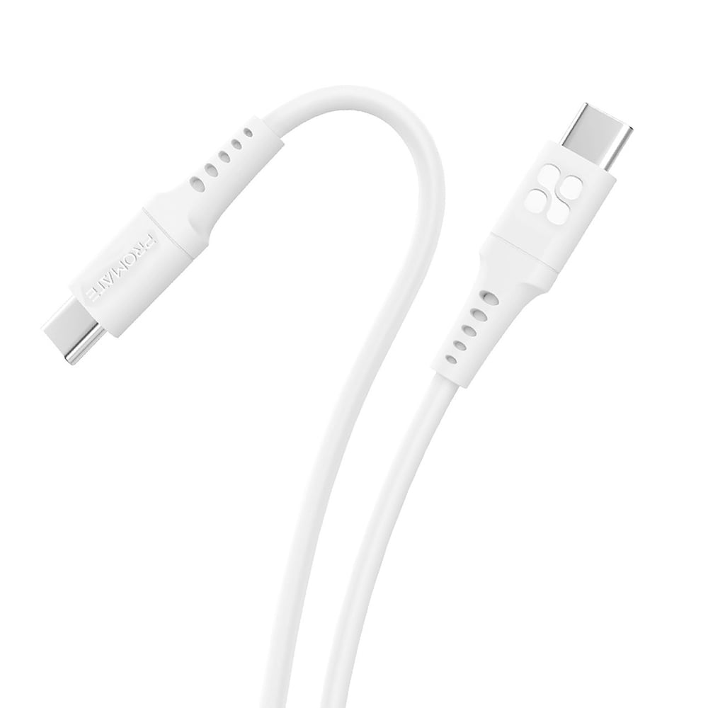 Promate Ultra Fast USB C to USB C Cable 2m White
