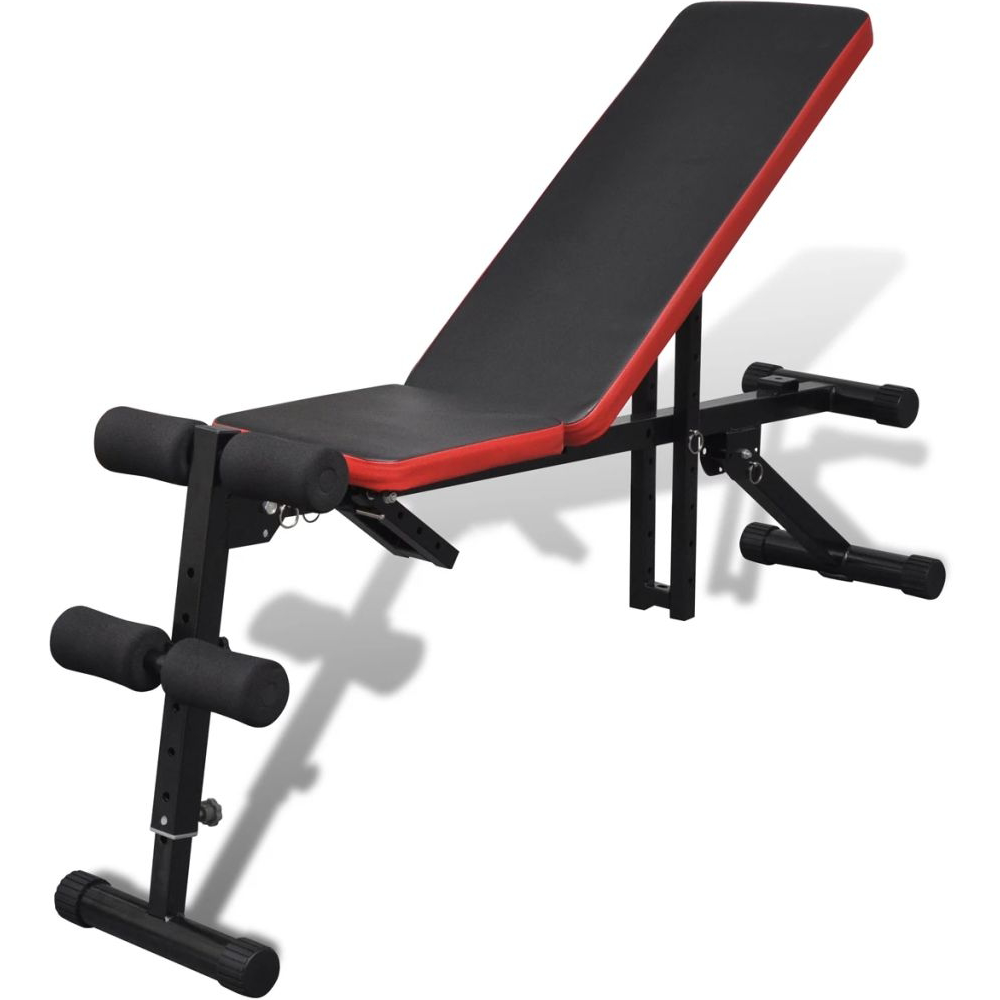 مقعد متعدد الوظائف لرفع الأثقال قابل للتعديل - (تمرين الضغط على المقعد المسطح والمائل والمنحدر)