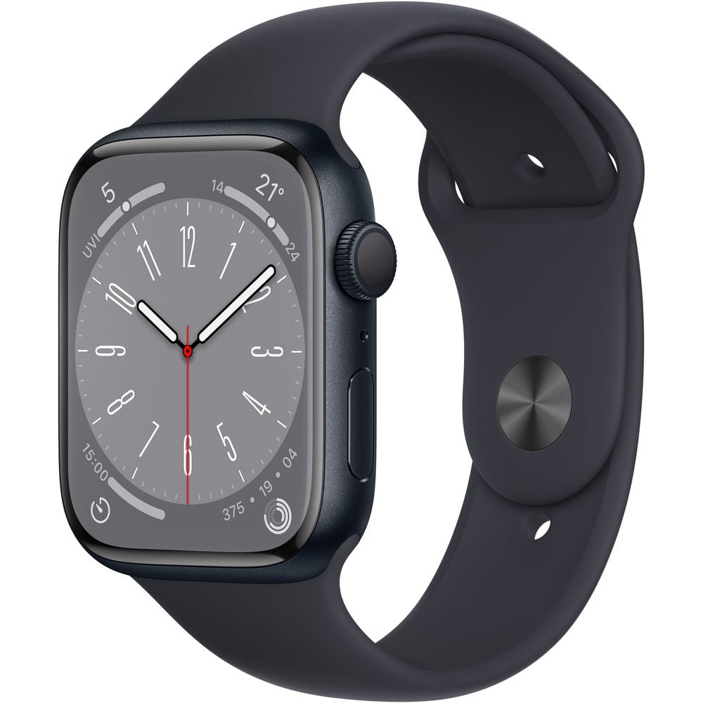 Apple Watch Series 8 GPS 45mm Midnight Aluminum Case with Midnight Sport Band - Regular Pre-order