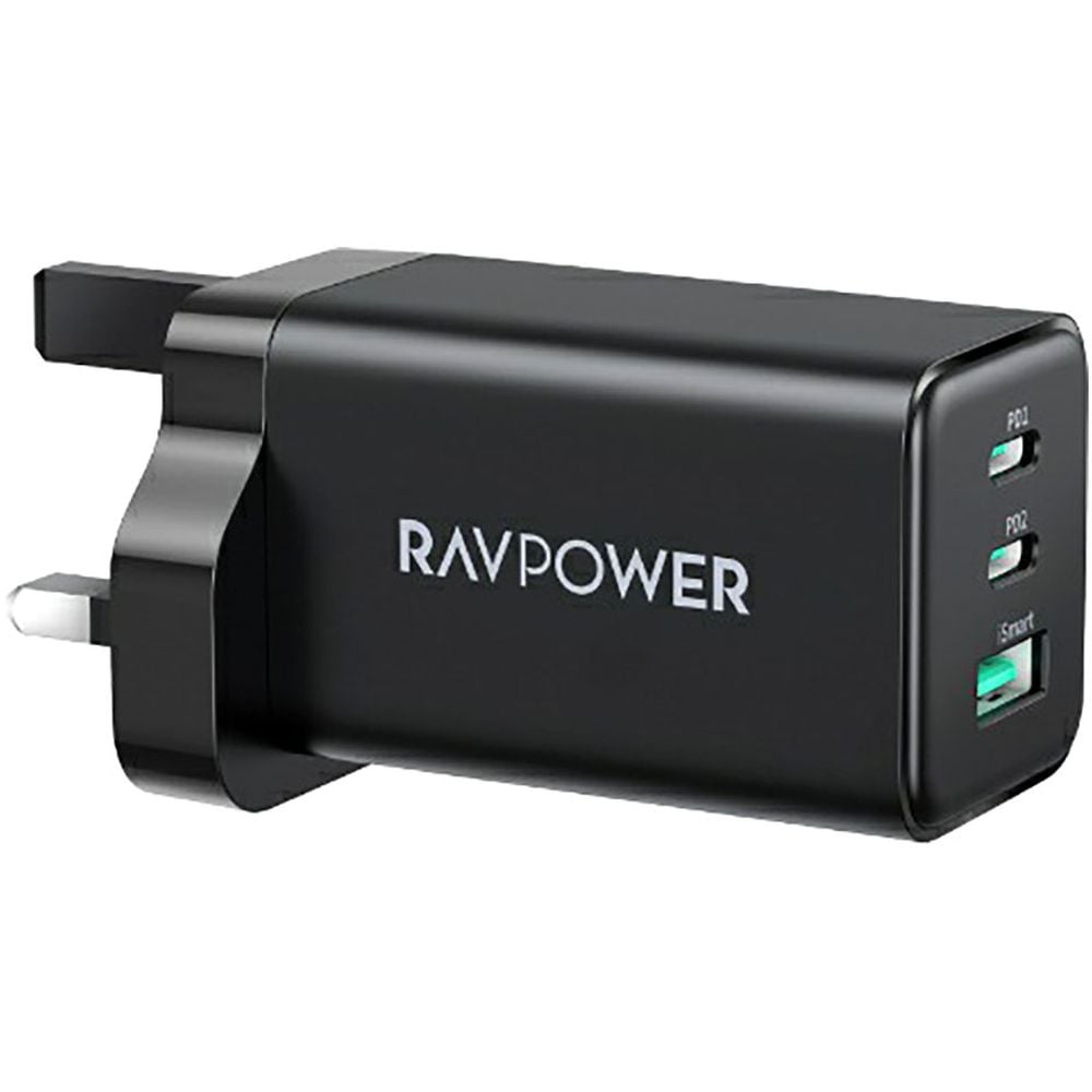 Ravpower 3-Port Wall Charger Black