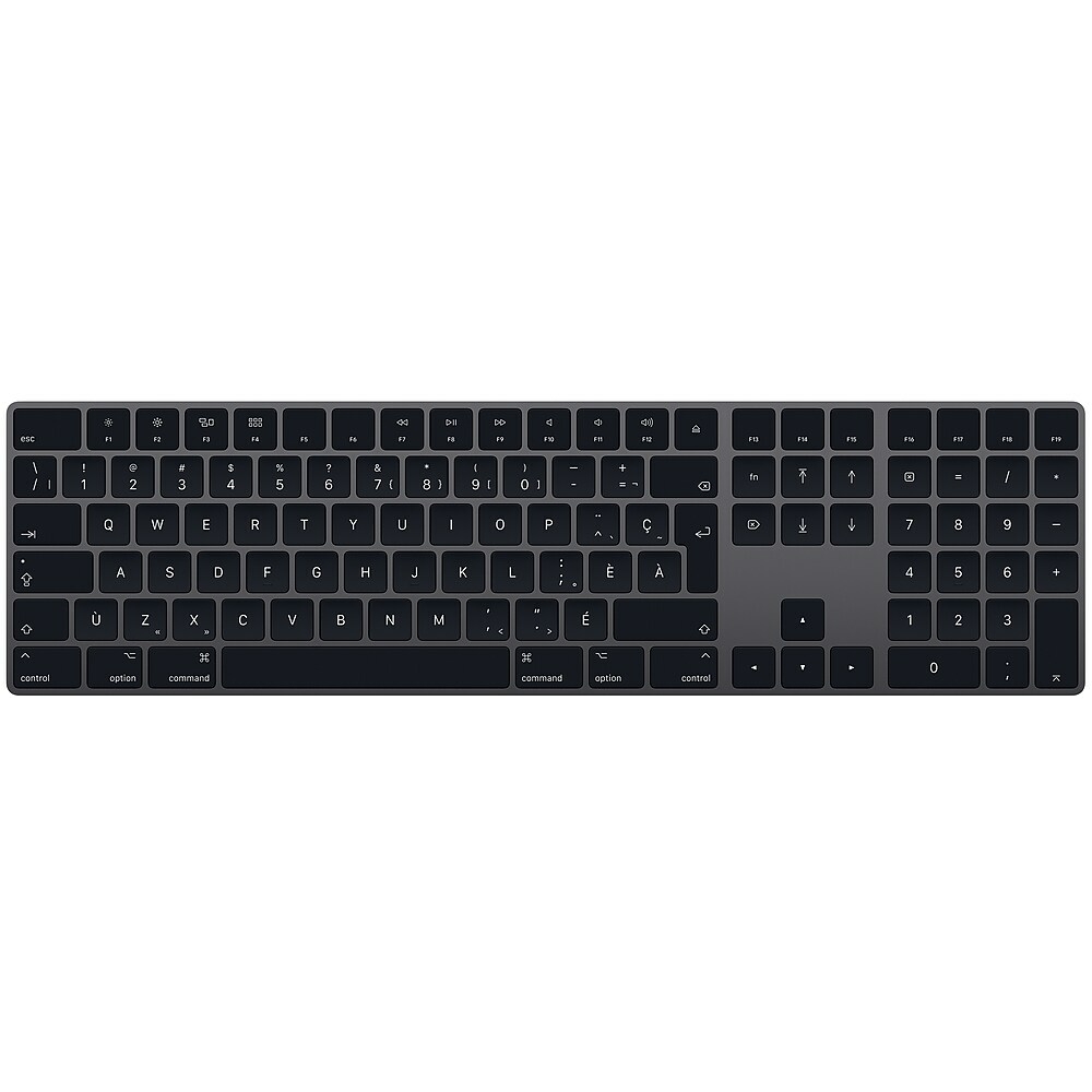 لوحة مفاتيح أبل ماجيك مع لوحة مفاتيح رقمية (كندية فرنسية)، رمادي فلكي (MRMH2C/A)