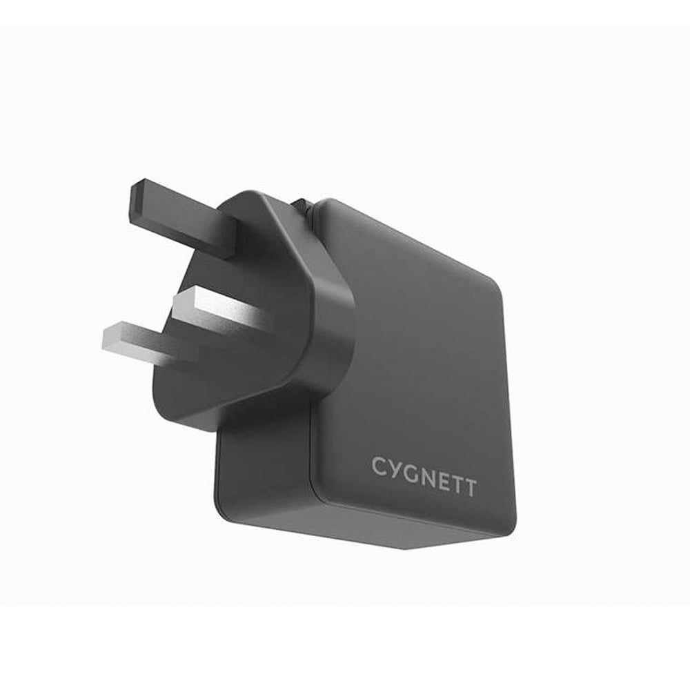 Cygnett 60W PD Single USB-C Wall Charger with 2m Type-C to Type-C - Black
