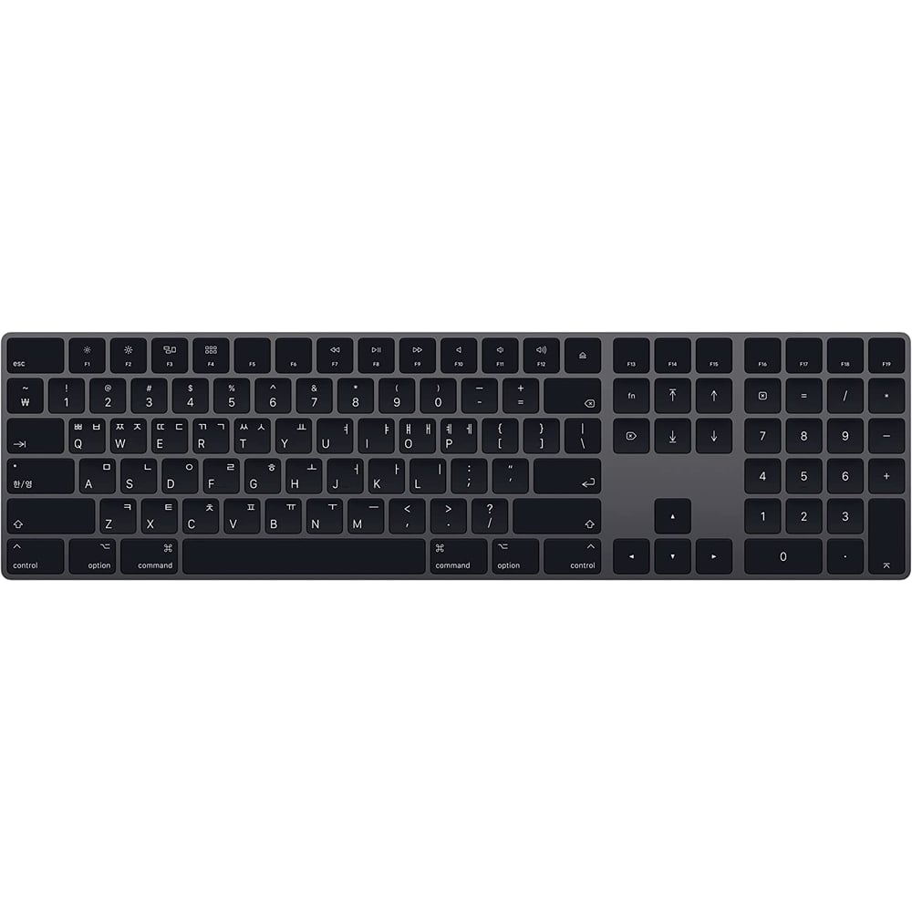 لوحة مفاتيح أبل ماجيك مع لوحة مفاتيح رقمية (كوري) - رمادي فلكي