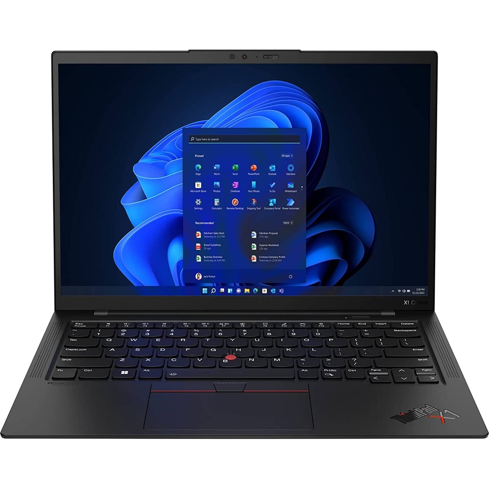 Lenovo Thinkpad X1 Carbon Gen 10 (2022) Laptop - 12th Gen / Intel Core i7-1260P / 14inch WUXGA / 2TB SSD / 32GB RAM / Windows 11 Pro / English & Arabic Keyboard / Black / Middle East Version - [21CB00BPGR]