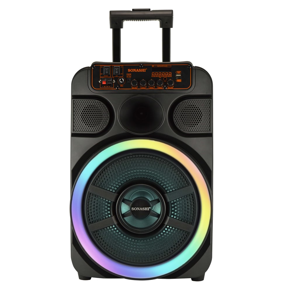 Sonashi 12-Inch Rechargeable Bluetooth Trolley Speaker SPS-8012RT