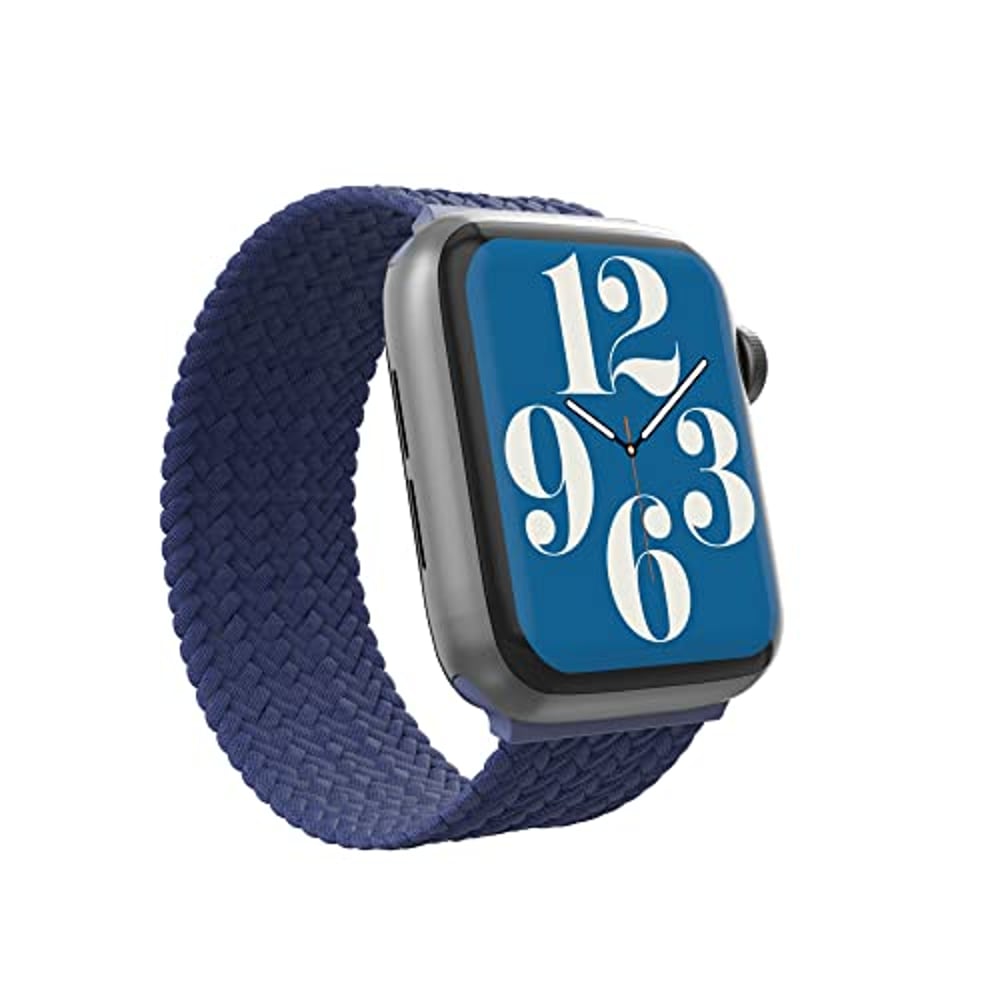 Zagg Braided Apple Watch Band Medium Navy Blue