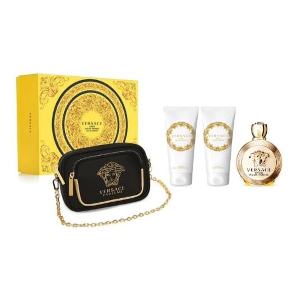 Versace Eros Femme L EDP 100 ml +Body Lotion 100 ml +Shower Gel 100 ml +Pouch Set