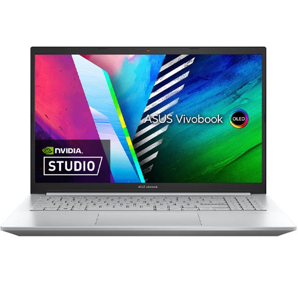 Asus Vivobook Pro 15 OLED M3500QC-OLED1R5W Laptop - Ryzen 5 BGB 512GB 4GB Win11 15.6inch OLED Silver English/Arabic Keyboard