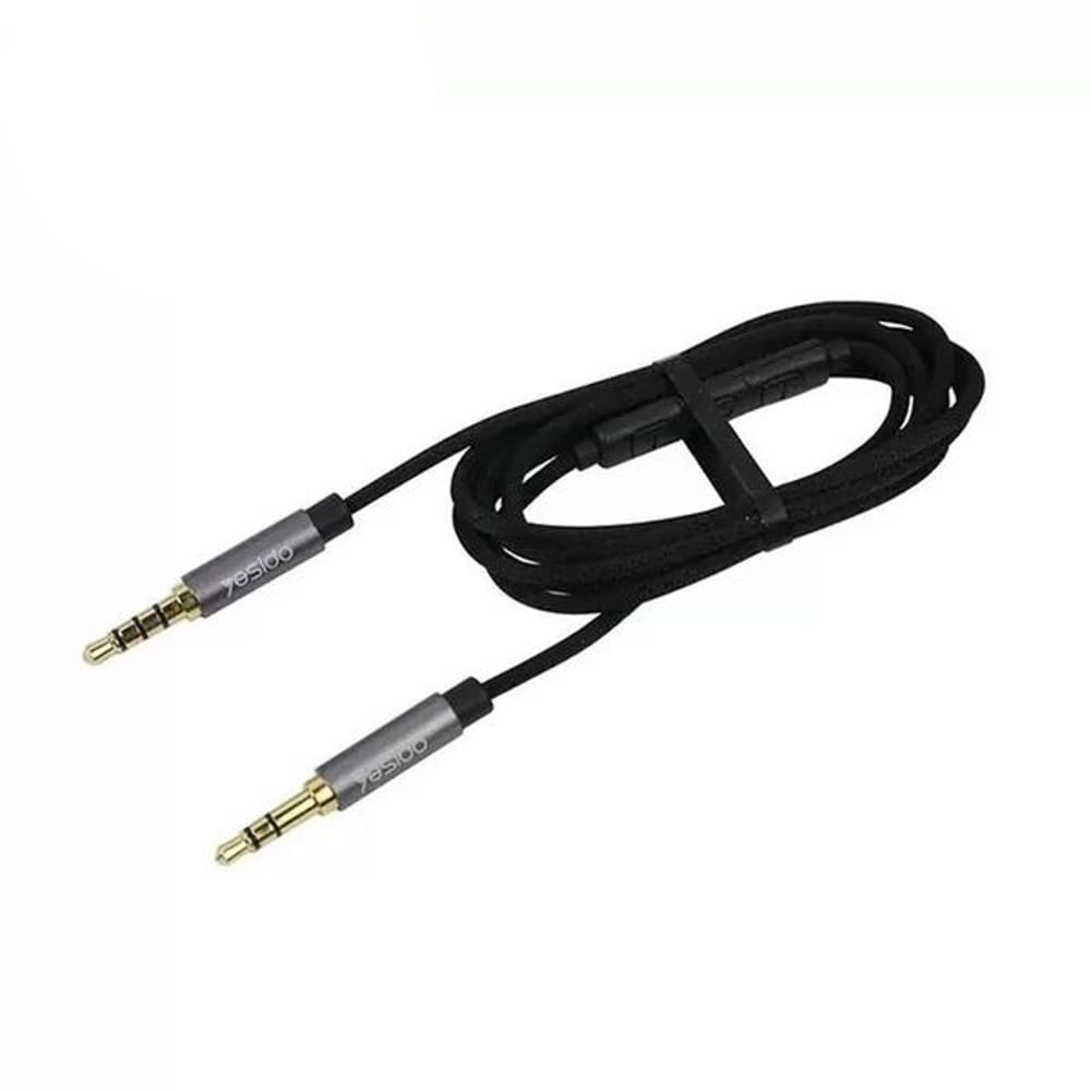 Yesido Aux Cable 1.2m Black