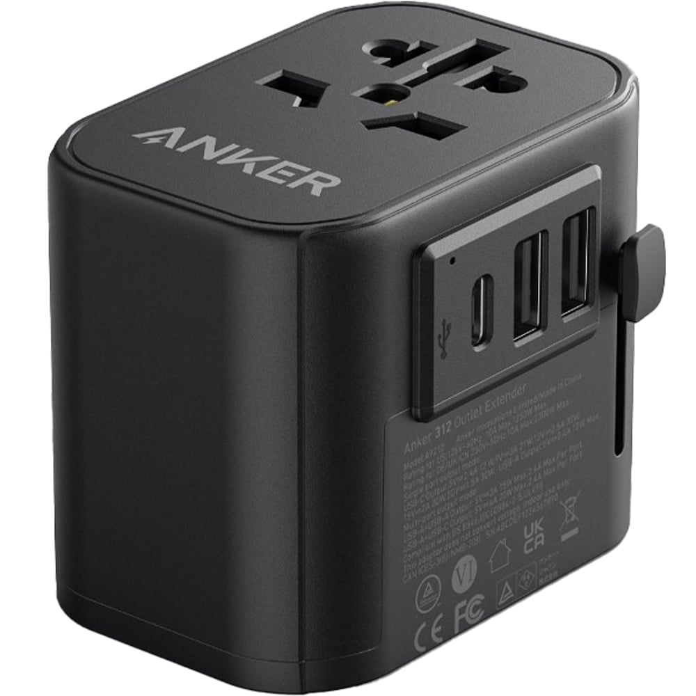 Buy Anker USB-C Travel Adapter 30 Watts Black Online In UAE | Sharaf DG