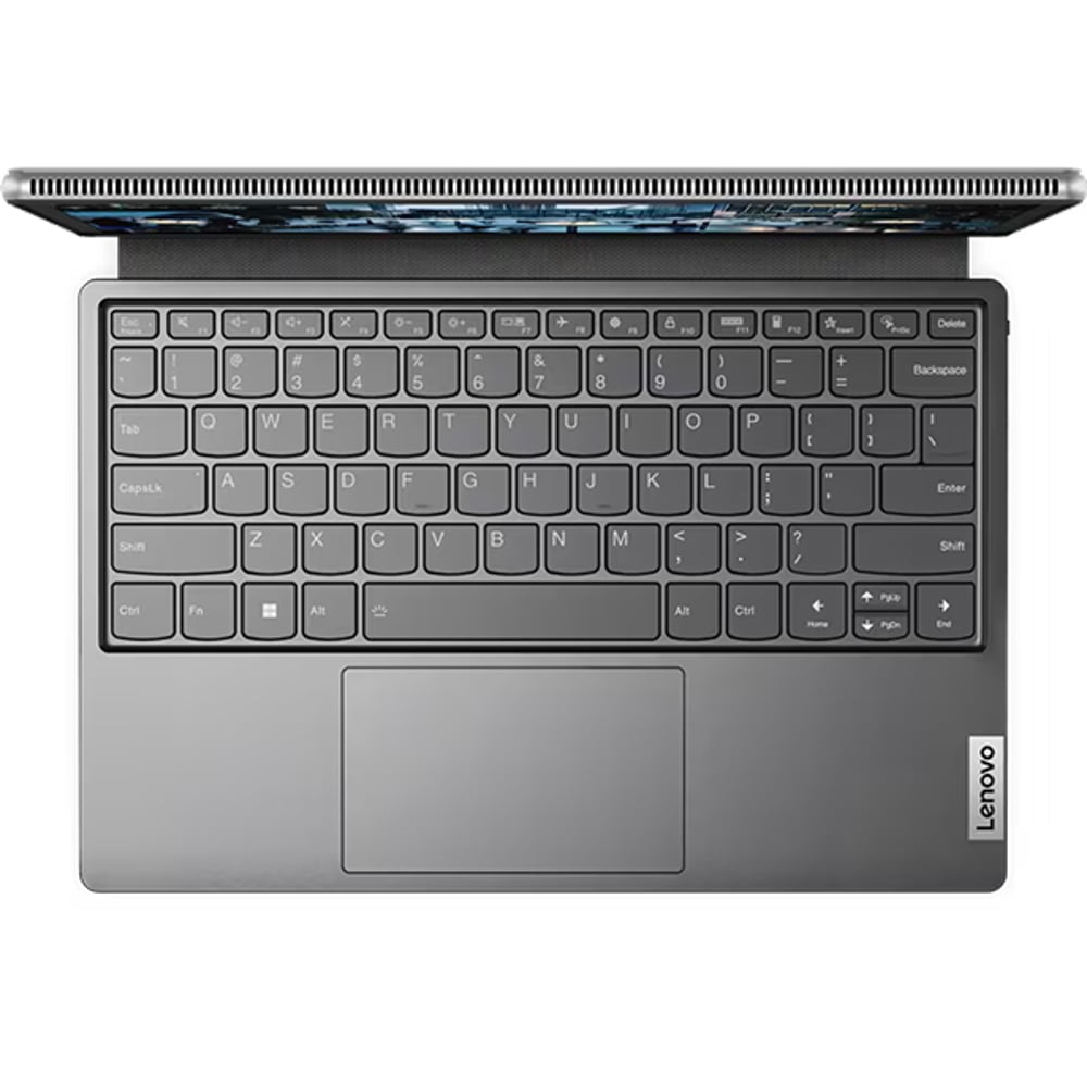 Lenovo IdeaPad Duet 5 2-in-1 Convertible (2023) Laptop - 13th Gen / Intel Core i7-1355U / 12.4inch WQXGA / 512GB SSD / 16GB RAM / Shared Intel Iris Xe Graphics / Windows 11 Home / English & Arabic Keyboard / Storm Grey / Middle East Version - [83B3002AAX]