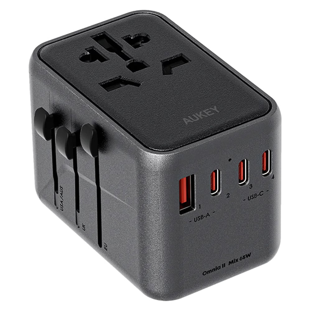 Aukey Universal Travel Adapter Black