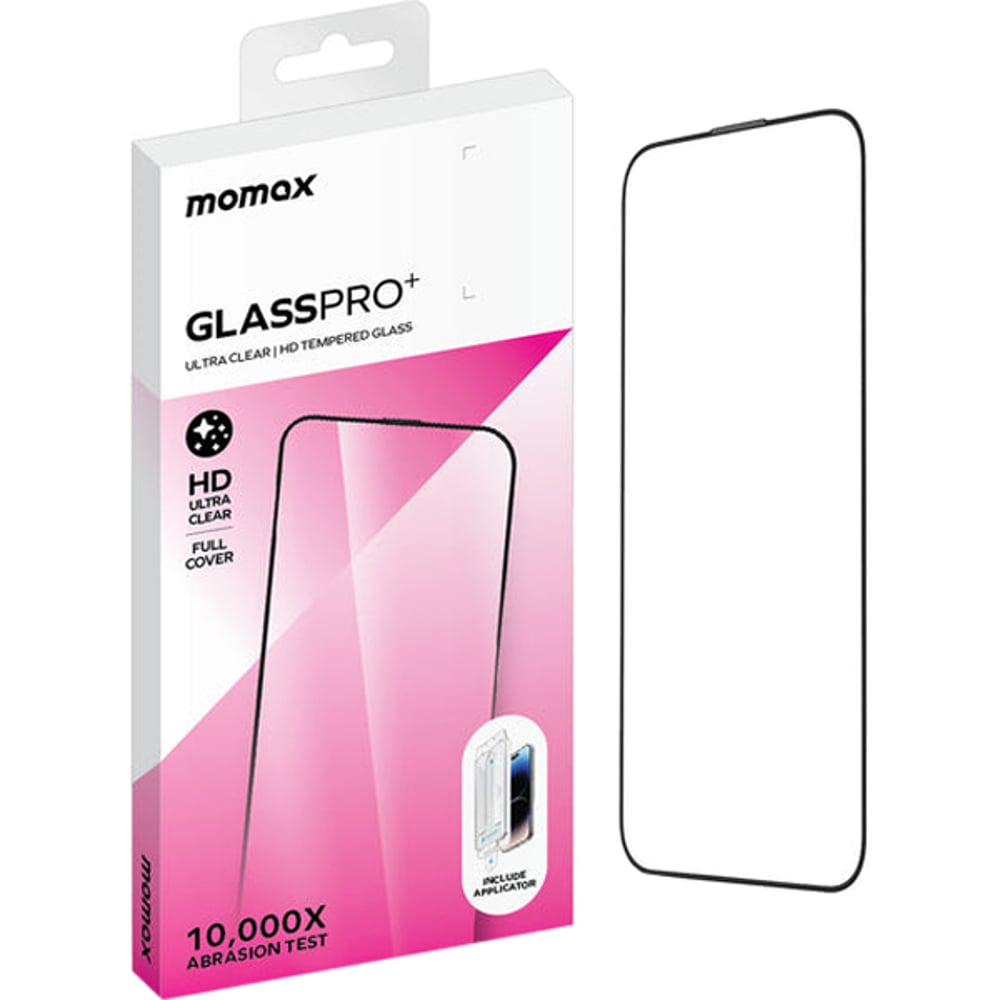 Momax GlassPro+ Screen Protector Clear iPhone 15 Pro