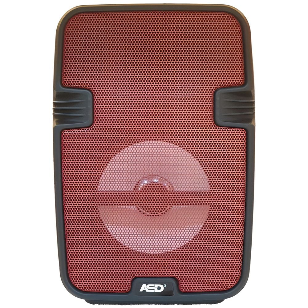 ASD Wireless Speaker With Wired Mic And Disco Light ASD-150 - Red