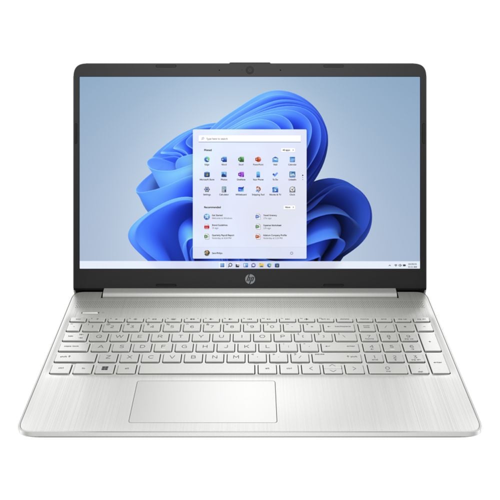 HP (2022) Laptop - 12th Gen / Intel Core i3-1215U / 15.6inch FHD / 256GB SSD / 8GB RAM / Shared Intel UHD Graphics / Windows 11 Home / English & Arabic Keyboard / Natural Silver / Middle East Version - [15S-FQ5123NE]